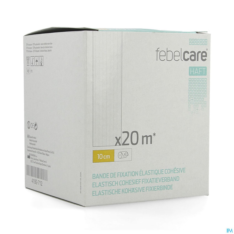 Febelcare haft bande fix.elastiq.cohesive 10cmx20m