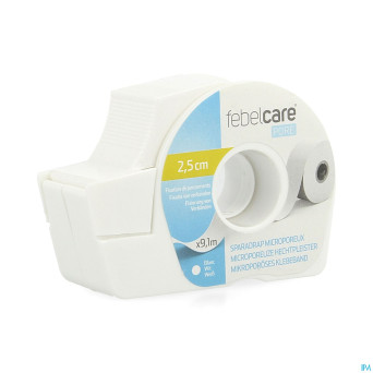 Febelcare pore sparadrap microporeux 25mmx9,14m