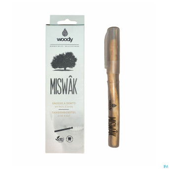 Woody miswak brosse dents + holder