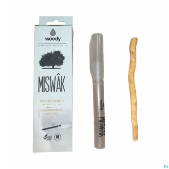 Woody miswak brosse dents + holder