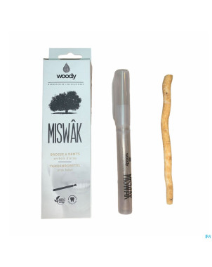 Woody miswak brosse dents + holder