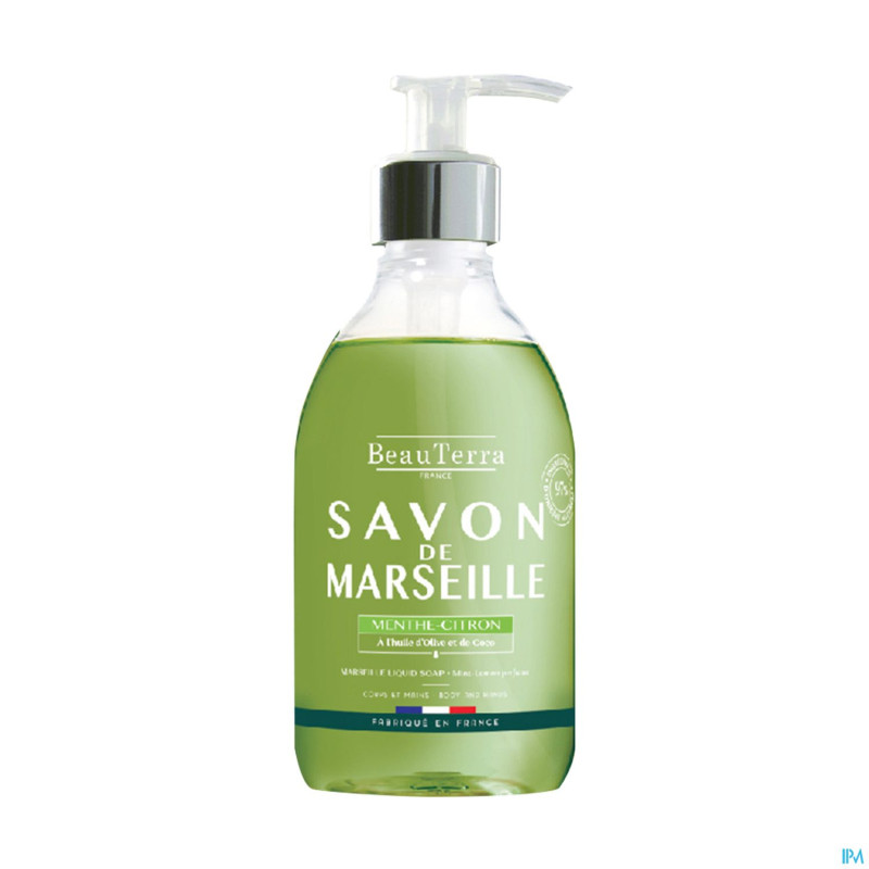 Beauterra savon marseille menthe citron    300ml