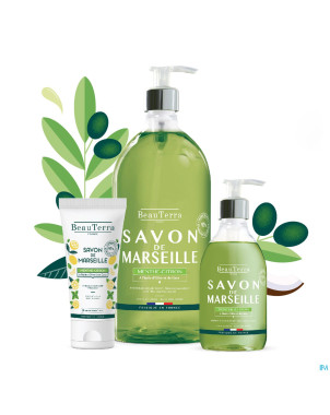 Beauterra savon marseille menthe citron    300ml