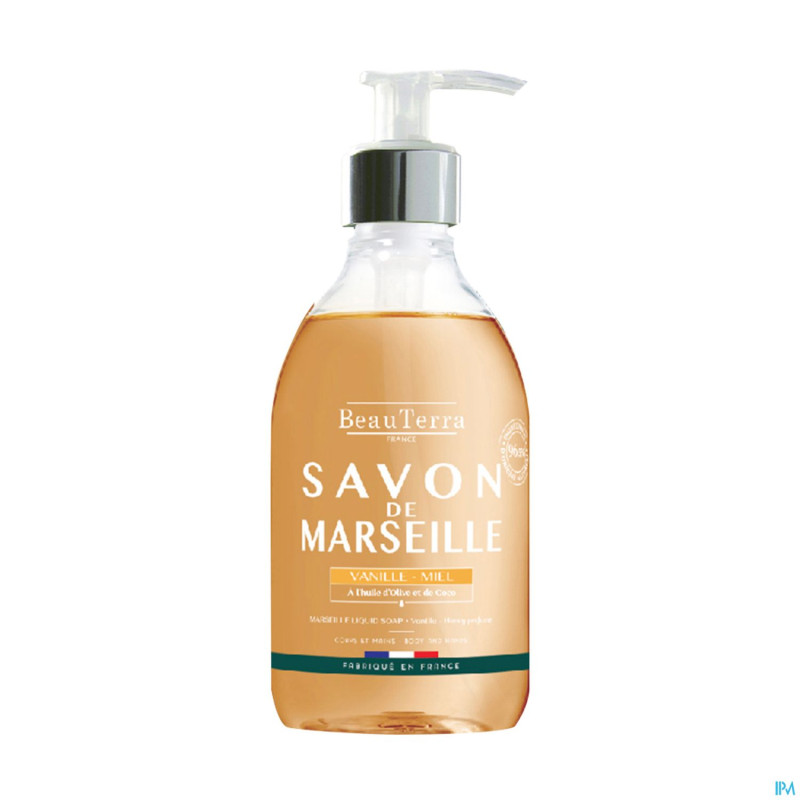 Beauterra savon marseille vanille miel    300ml