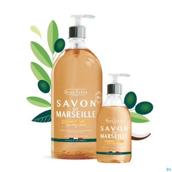 Beauterra savon marseille vanille miel    300ml