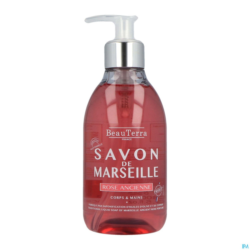 Beauterra savon marseille rose ancienne    300ml