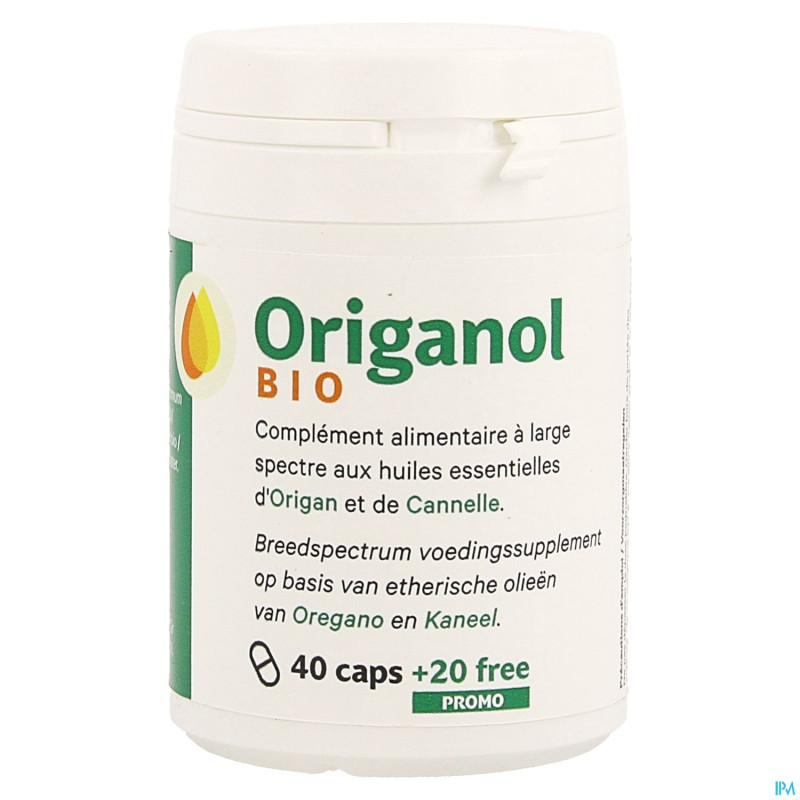 Origanol promo caps 40 + caps 20 grat.