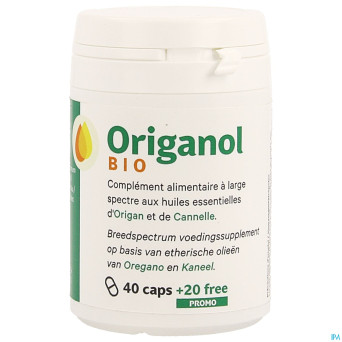Origanol promo caps 40 + caps 20 grat.