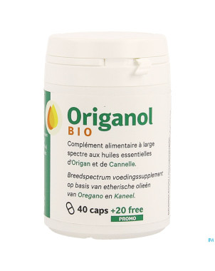Origanol promo caps 40 + caps 20 grat.