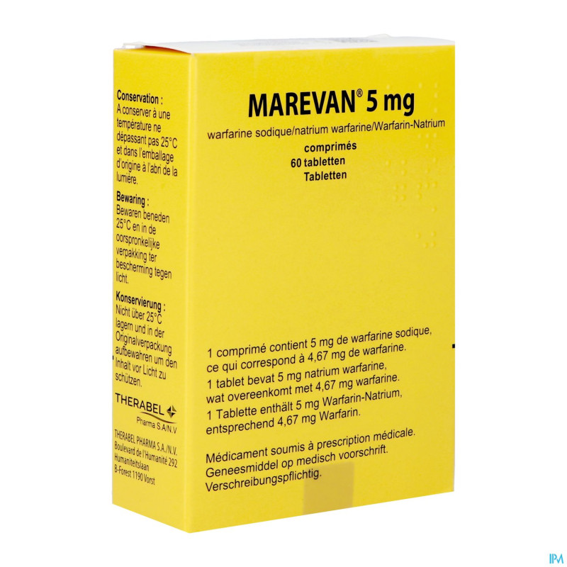 Marevan comp  60 x  5 mg blister