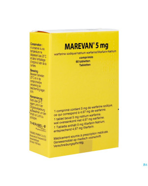 Marevan comp  60 x  5 mg blister