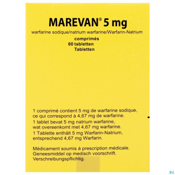 Marevan comp  60 x  5 mg blister