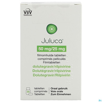 Juluca 50mg/25mg abacus comp pell  30