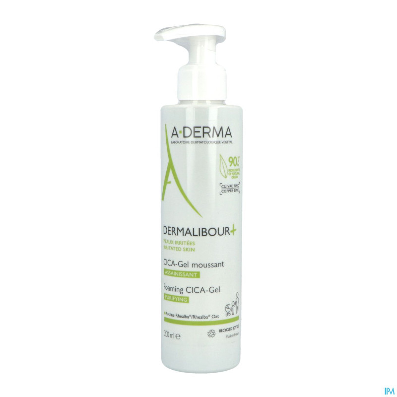 Aderma dermalibour+ cica gel moussant 200ml