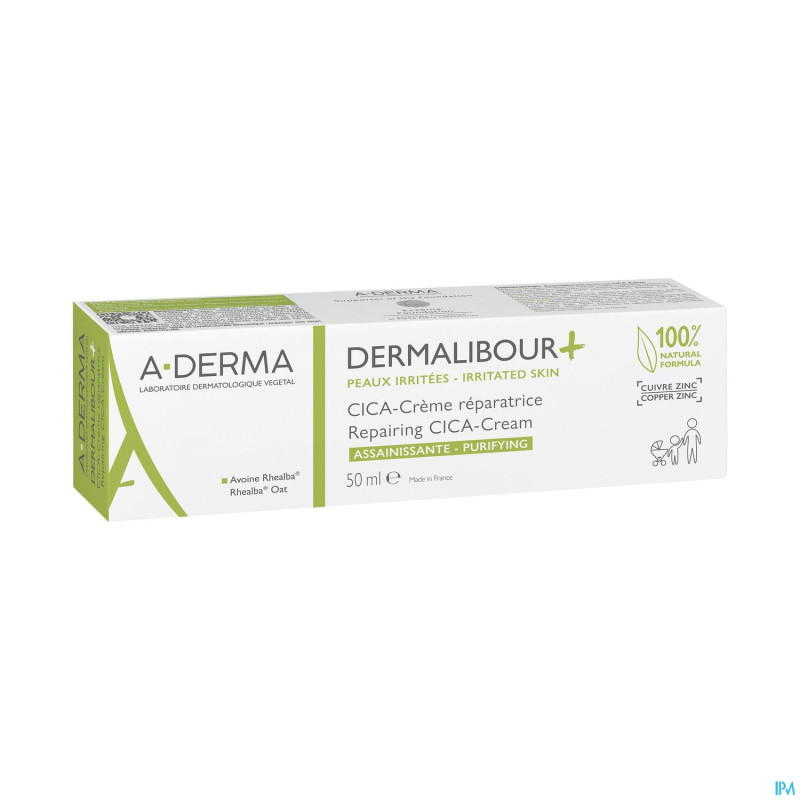 Aderma dermalibour+ cica creme reparatrice 50ml