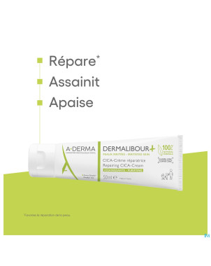 Aderma dermalibour+ cica creme reparatrice 50ml