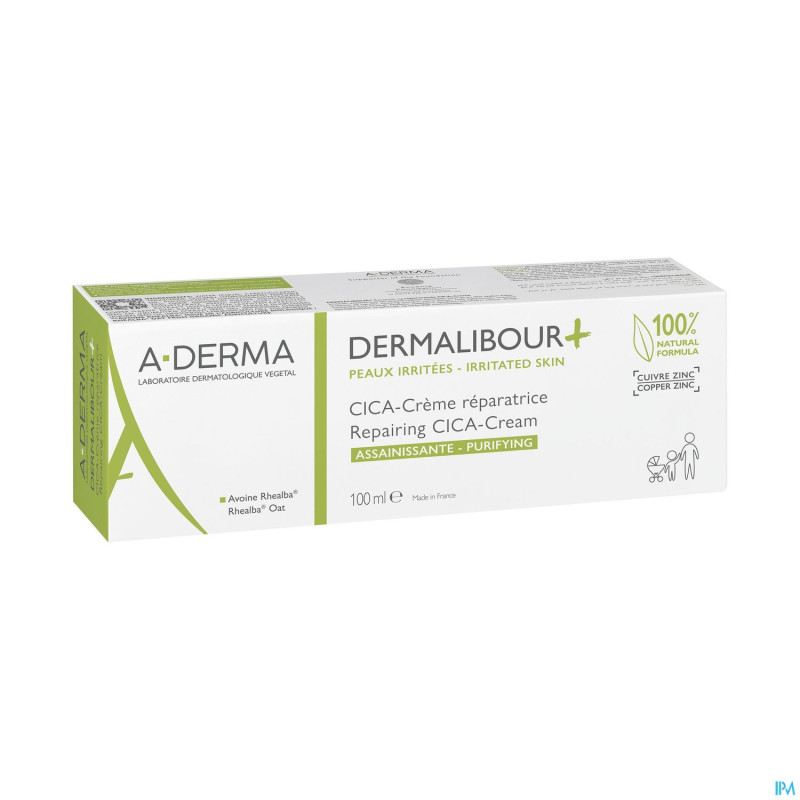 Aderma dermalibour+ cica creme reparatrice 100ml