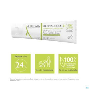 Aderma dermalibour+ cica creme reparatrice 100ml