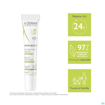 Aderma dermalibour+ cica baume levres 15ml