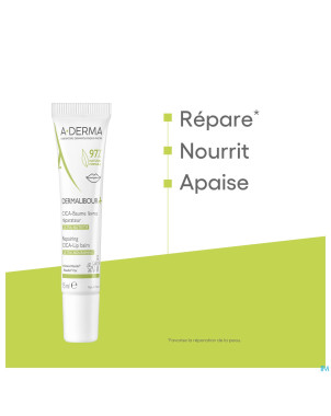 Aderma dermalibour+ cica baume levres 15ml