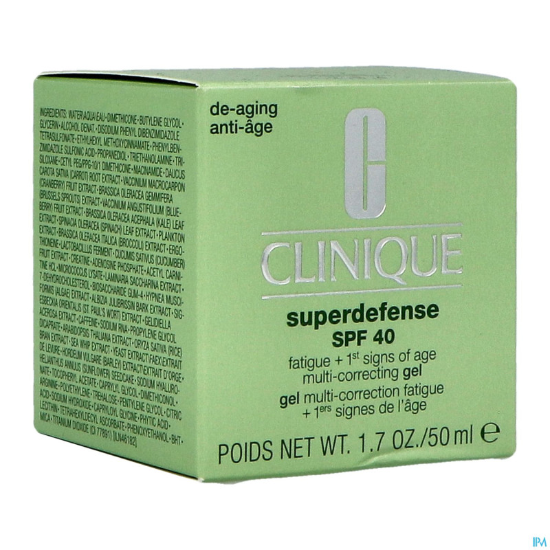 Clinique superdef.gel ip40 fat.+1sign multic. 50ml