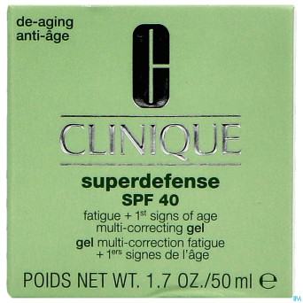Clinique superdef.gel ip40 fat.+1sign multic. 50ml