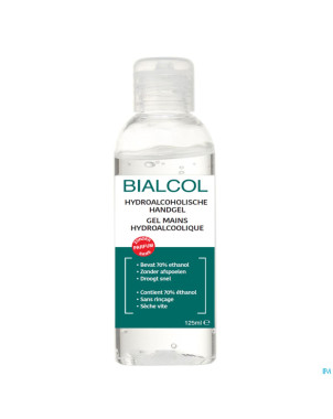 Bialcol gel mains hydroalcoolique fl plast 125ml