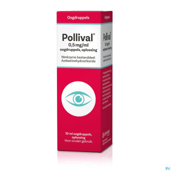 Pollival 0,5mg/ml collyre multidos. fl pompe 10ml
