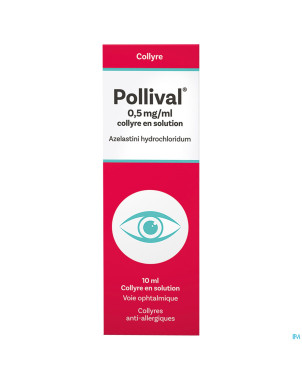 Pollival 0,5mg/ml collyre multidos. fl pompe 10ml