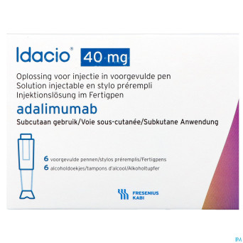 Idacio 40mg/0,8ml sol inj 50mg/ml stylo prer. 6