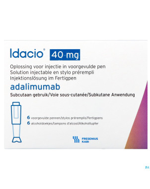 Idacio 40mg/0,8ml sol inj 50mg/ml stylo prer. 6