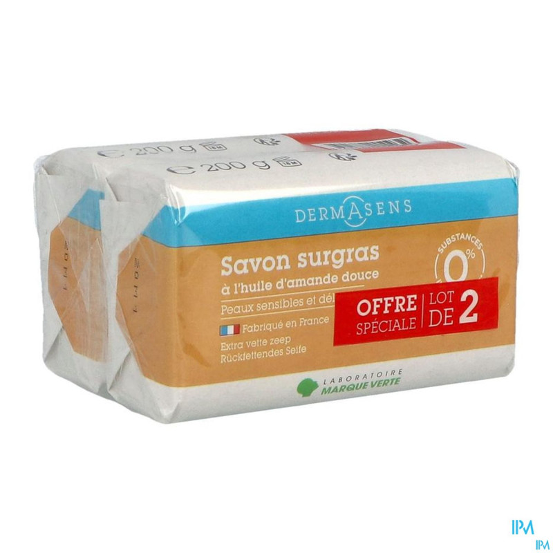 Marque v dermasens savon surgras neutre    2x200g