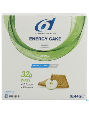 6d sixd energy cake apple    6x44g