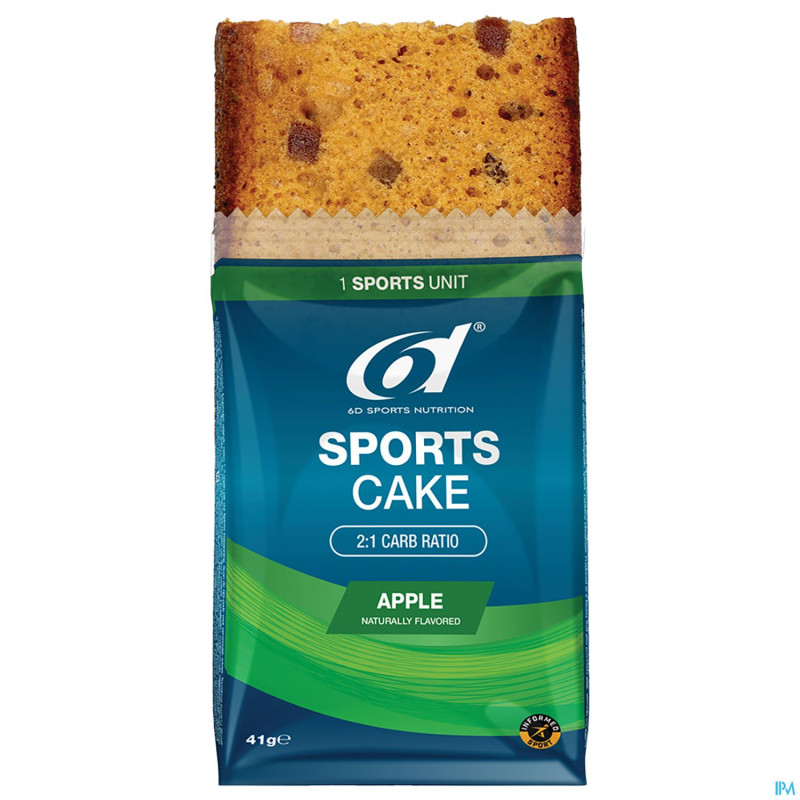 6d sixd energy cake apple    44g