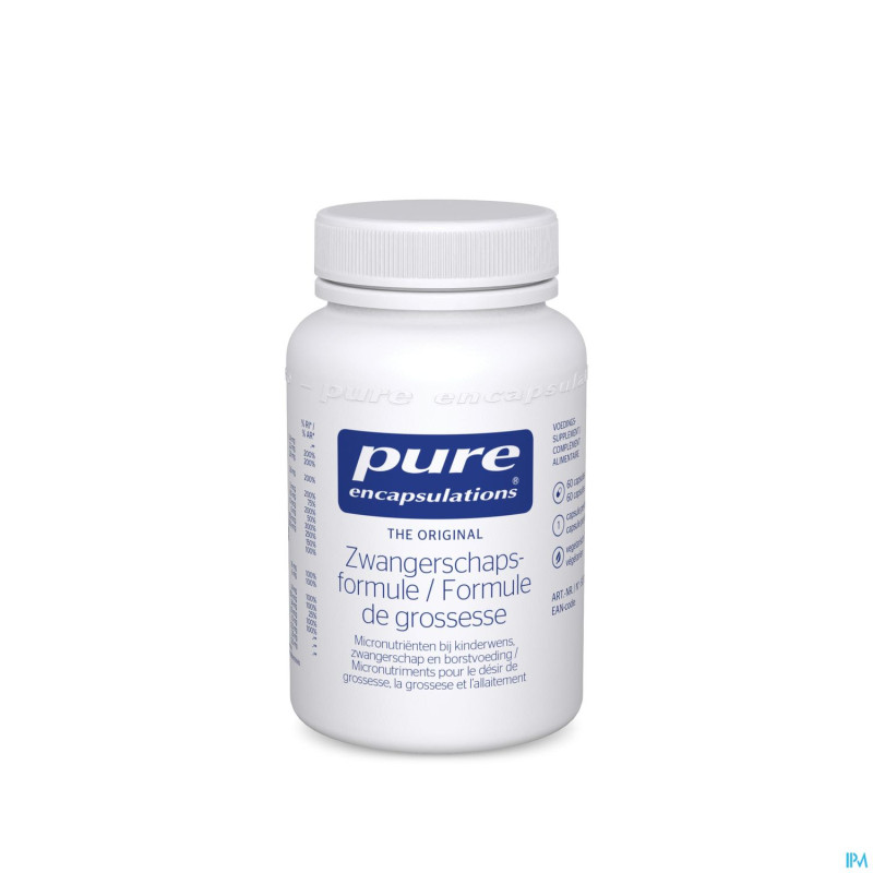 Pure encapsulations formule grossesse    caps 60