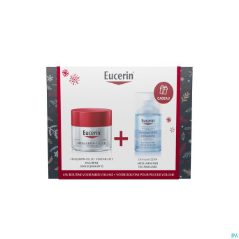 Eucerin xmas box a/age h.fil+vol.free derm.cl100ml