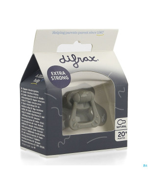Difrax sucette natural 20m+ uni gris