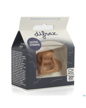 Difrax sucette natural 20m+ uni rouge brique