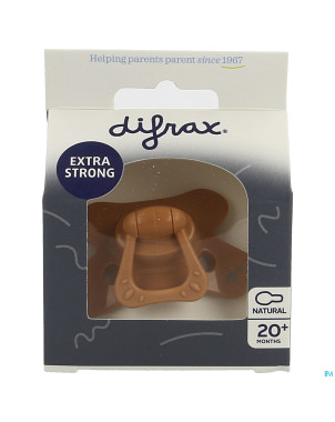 Difrax sucette natural 20m+ uni rouge brique