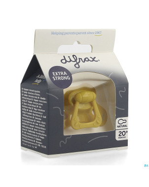 Difrax sucette natural 20m+ uni jaune ocre