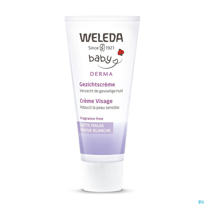 Weleda sensitive cr visage mauve blanche   50ml nf