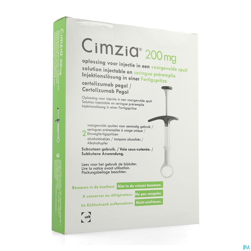 Cimzia 200mg abacus sol inj ser. prer. 2 + 2 tamp.