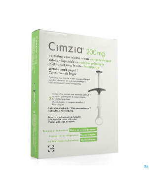 Cimzia 200mg abacus sol inj ser. prer. 2 + 2 tamp.