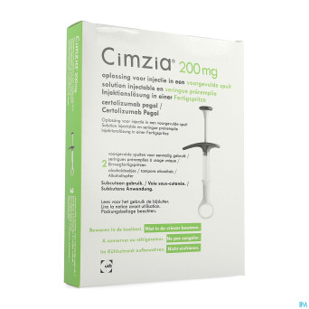 Cimzia 200mg abacus sol inj ser. prer. 2 + 2 tamp.