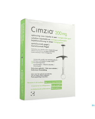 Cimzia 200mg abacus sol inj ser. prer. 2 + 2 tamp.