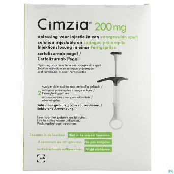 Cimzia 200mg abacus sol inj ser. prer. 2 + 2 tamp.