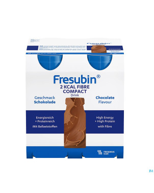 Fresubin 2 kcal fibre compact drink choco 4x125ml
