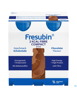 Fresubin 2 kcal fibre compact drink choco 4x125ml