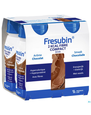 Fresubin 2 kcal fibre compact drink choco 4x125ml