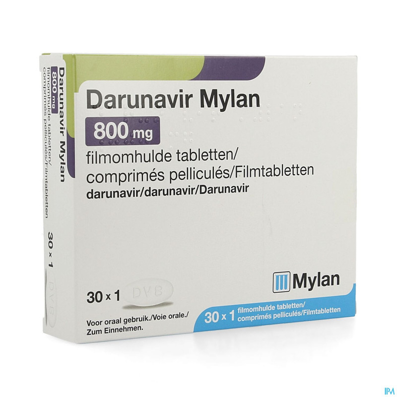 Darunavir viatris 800mg comp pell 30